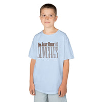 Load image into Gallery viewer, Just Here for the Lunches Kids Heavy Cotton Tee
