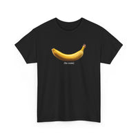 Load image into Gallery viewer, Banana (for scale) Graphic Adult Heavy Cotton Tee
