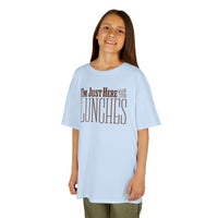 Load image into Gallery viewer, Just Here for the Lunches Kids Heavy Cotton Tee
