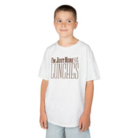 Load image into Gallery viewer, Just Here for the Lunches Kids Heavy Cotton Tee
