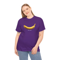 Load image into Gallery viewer, Banana (for scale) Graphic Adult Heavy Cotton Tee
