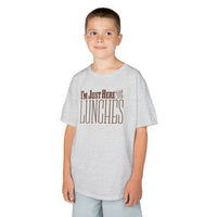 Load image into Gallery viewer, Just Here for the Lunches Kids Heavy Cotton Tee
