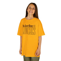 Load image into Gallery viewer, Just Here for the Lunches Kids Heavy Cotton Tee

