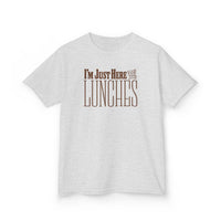 Load image into Gallery viewer, Just Here for the Lunches Kids Heavy Cotton Tee
