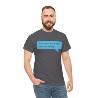 Load image into Gallery viewer, My Voices Are Now Texting Adult Tee
