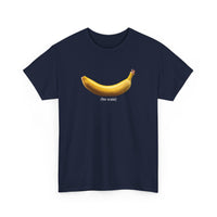 Load image into Gallery viewer, Banana (for scale) Graphic Adult Heavy Cotton Tee
