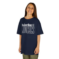 Load image into Gallery viewer, Just Here for the Lunches Kids Heavy Cotton Tee
