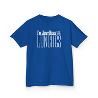 Load image into Gallery viewer, Just Here for the Lunches Kids Heavy Cotton Tee
