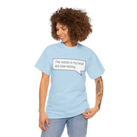 Load image into Gallery viewer, My Voices Are Now Texting Adult Tee
