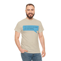 Load image into Gallery viewer, My Voices Are Now Texting Adult Tee
