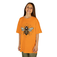 Load image into Gallery viewer, Honey Bee Graphic Kids Heavy Cotton Tee Shirt

