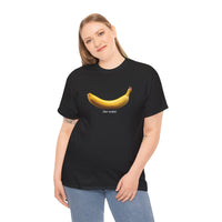 Load image into Gallery viewer, Banana (for scale) Graphic Adult Heavy Cotton Tee
