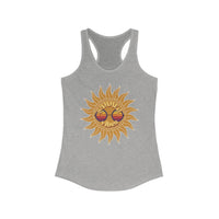 Load image into Gallery viewer, Summer Vibes Racerback Tank - Breezy Cotton Adult Summer Shirt - The Pleasant Workshop
