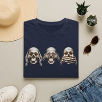 Load image into Gallery viewer, Three Wise Skulls Adult Cotton Tee
