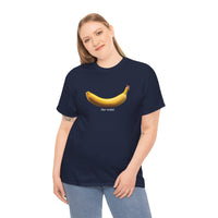 Load image into Gallery viewer, Banana (for scale) Graphic Adult Heavy Cotton Tee
