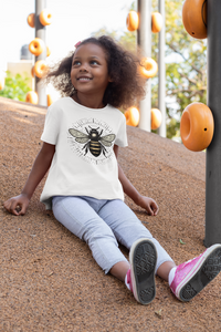 Load image into Gallery viewer, Honey Bee Graphic Kids Heavy Cotton Tee Shirt
