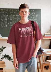 Load image into Gallery viewer, Just Here for the Lunches Kids Heavy Cotton Tee
