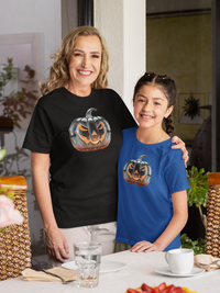 Load image into Gallery viewer, Glass Pumpkin Adult Cotton Tee Shirt
