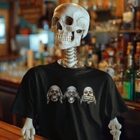 Load image into Gallery viewer, Three Wise Skulls Adult Cotton Tee
