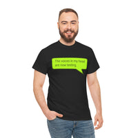 Load image into Gallery viewer, My Voices Are Now Texting Adult Tee
