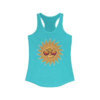 Load image into Gallery viewer, Summer Vibes Racerback Tank - Breezy Cotton Adult Summer Shirt - The Pleasant Workshop
