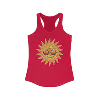 Load image into Gallery viewer, Summer Vibes Racerback Tank - Breezy Cotton Adult Summer Shirt - The Pleasant Workshop
