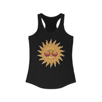 Load image into Gallery viewer, Summer Vibes Racerback Tank - Breezy Cotton Adult Summer Shirt - The Pleasant Workshop
