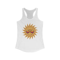 Load image into Gallery viewer, Summer Vibes Racerback Tank - Breezy Cotton Adult Summer Shirt - The Pleasant Workshop
