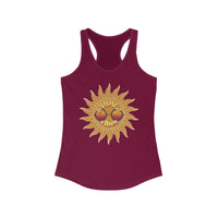 Load image into Gallery viewer, Summer Vibes Racerback Tank - Breezy Cotton Adult Summer Shirt - The Pleasant Workshop
