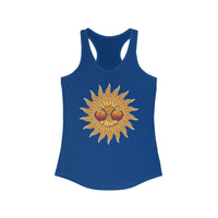 Load image into Gallery viewer, Summer Vibes Racerback Tank - Breezy Cotton Adult Summer Shirt - The Pleasant Workshop
