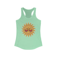 Load image into Gallery viewer, Summer Vibes Racerback Tank - Breezy Cotton Adult Summer Shirt - The Pleasant Workshop
