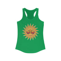 Load image into Gallery viewer, Summer Vibes Racerback Tank - Breezy Cotton Adult Summer Shirt - The Pleasant Workshop
