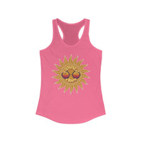 Load image into Gallery viewer, Summer Vibes Racerback Tank - Breezy Cotton Adult Summer Shirt - The Pleasant Workshop
