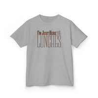 Load image into Gallery viewer, Just Here for the Lunches Kids Heavy Cotton Tee
