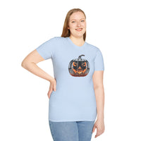 Load image into Gallery viewer, Glass Pumpkin Adult Cotton Tee Shirt
