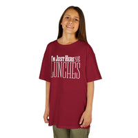 Load image into Gallery viewer, Just Here for the Lunches Kids Heavy Cotton Tee
