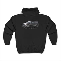 Load image into Gallery viewer, Halloween Rideshare Adult Full Zip Hoodie - The Pleasant Workshop
