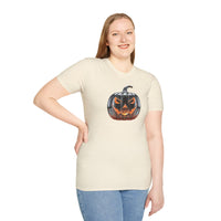 Load image into Gallery viewer, Glass Pumpkin Adult Cotton Tee Shirt

