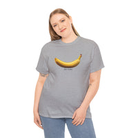 Load image into Gallery viewer, Banana (for scale) Graphic Adult Heavy Cotton Tee
