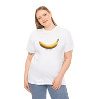 Load image into Gallery viewer, Banana (for scale) Graphic Adult Heavy Cotton Tee
