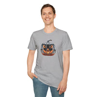 Load image into Gallery viewer, Glass Pumpkin Adult Cotton Tee Shirt
