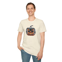 Load image into Gallery viewer, Glass Pumpkin Adult Cotton Tee Shirt
