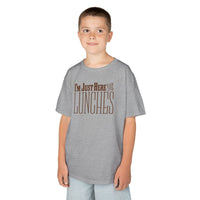 Load image into Gallery viewer, Just Here for the Lunches Kids Heavy Cotton Tee
