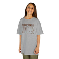 Load image into Gallery viewer, Just Here for the Lunches Kids Heavy Cotton Tee
