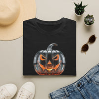 Load image into Gallery viewer, Glass Pumpkin Adult Cotton Tee Shirt
