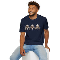 Load image into Gallery viewer, Three Wise Skulls Adult Cotton Tee
