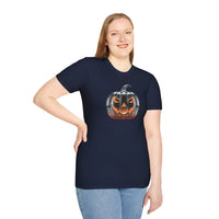 Load image into Gallery viewer, Glass Pumpkin Adult Cotton Tee Shirt
