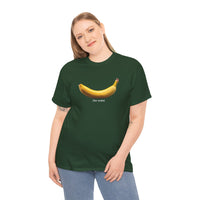 Load image into Gallery viewer, Banana (for scale) Graphic Adult Heavy Cotton Tee
