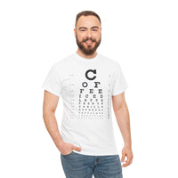 Load image into Gallery viewer, Eye See Coffee Adult Heavy Cotton Tee Shirt - The Pleasant Workshop
