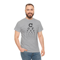 Load image into Gallery viewer, Eye See Coffee Adult Heavy Cotton Tee Shirt - The Pleasant Workshop
